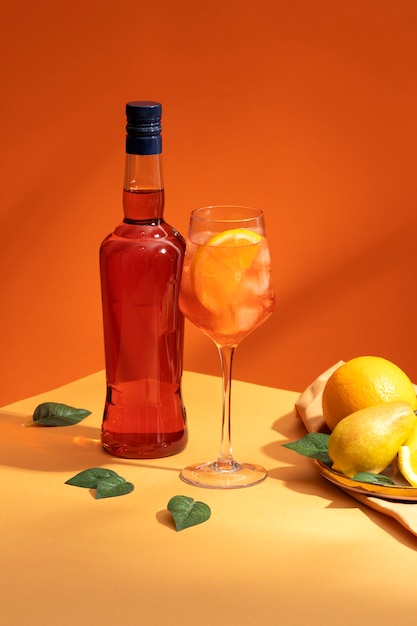 Heerlijke Italiaanse cocktail met realistische achtergrond