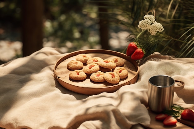 Gratis foto heerlijke koekjes arrangement