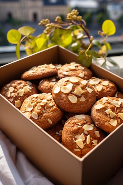 Gratis foto heerlijke koekjes arrangement