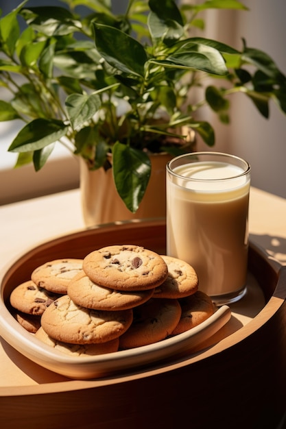 Gratis foto heerlijke koekjes en koffiekopje