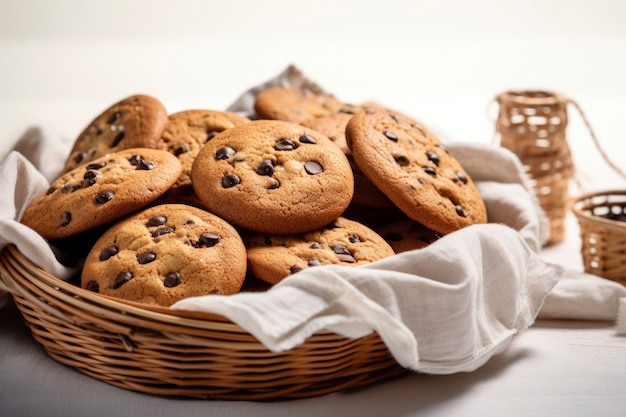 Gratis foto heerlijke koekjes in mand