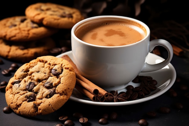 Heerlijke koekjes met koffiekopje