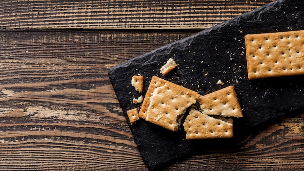 Gratis foto heerlijke koekjes plat gelegd