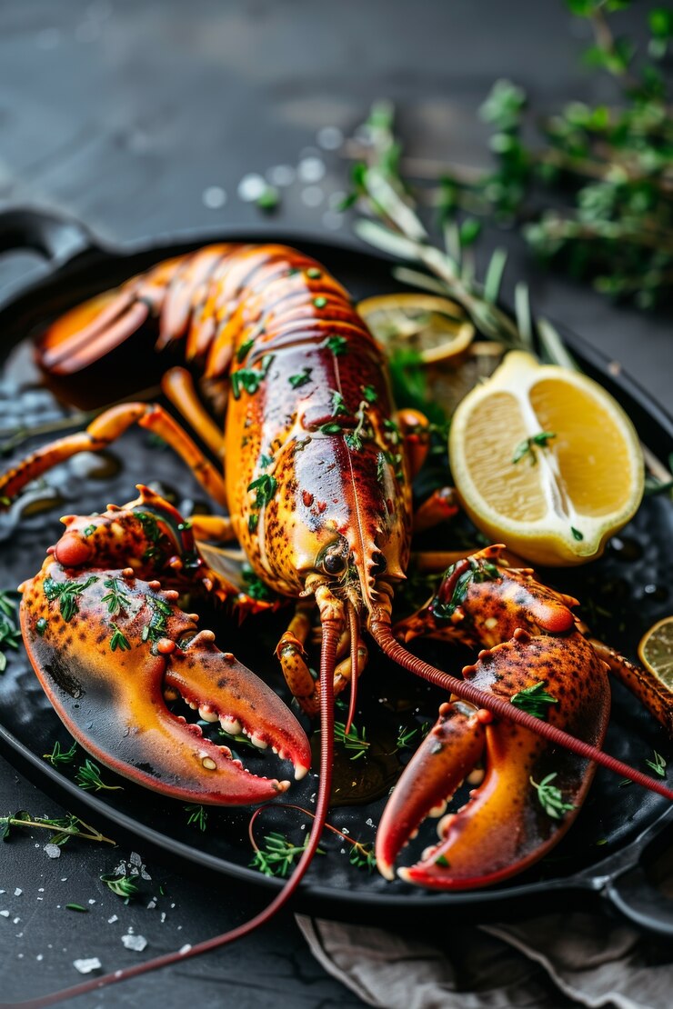 Gratis Foto heerlijke kreeft gourmet zeevruchten