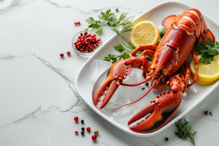 Gratis Foto heerlijke kreeft gourmet zeevruchten