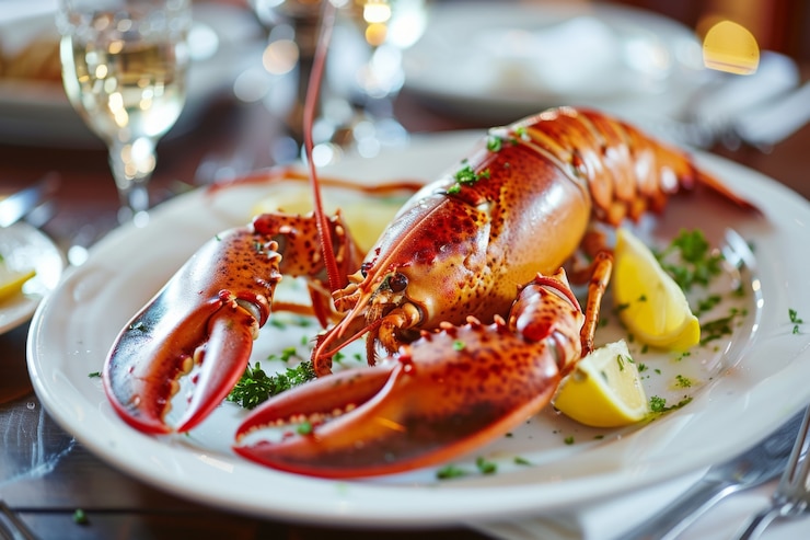 Gratis Foto heerlijke kreeft gourmet zeevruchten