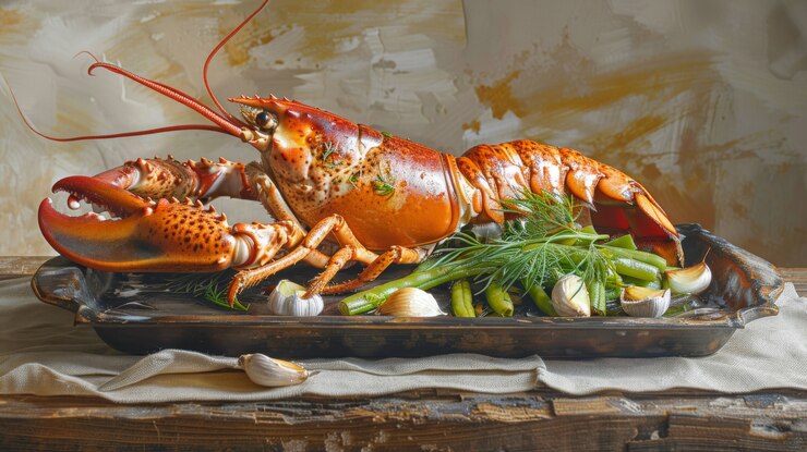 Gratis Foto heerlijke kreeft gourmet zeevruchten