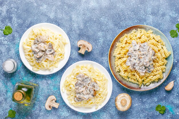 Heerlijke pasta met champignons en kip