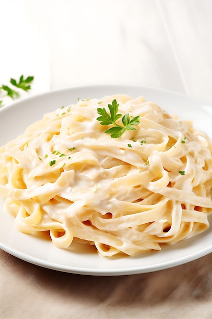 Heerlijke pasta op plaat