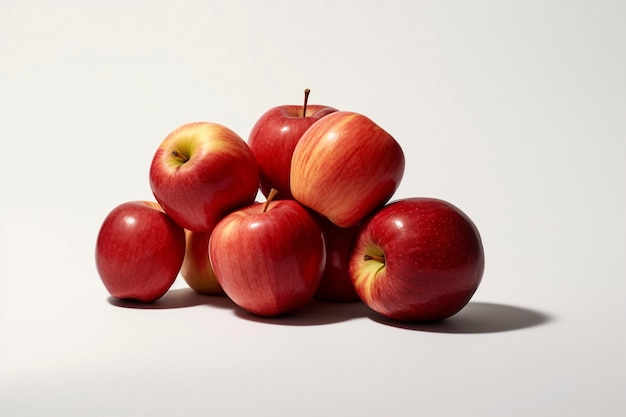 Gratis foto heerlijke rode appels in studio