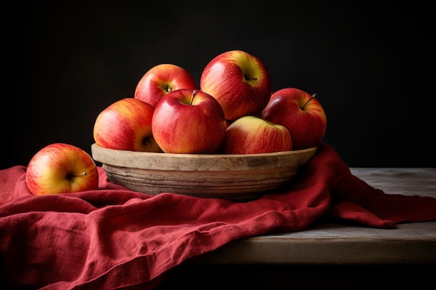 Gratis foto heerlijke rode appels in studio