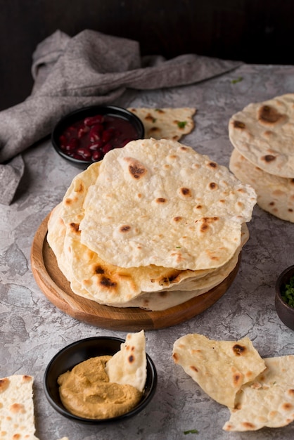 Heerlijke samenstelling van voedzame roti