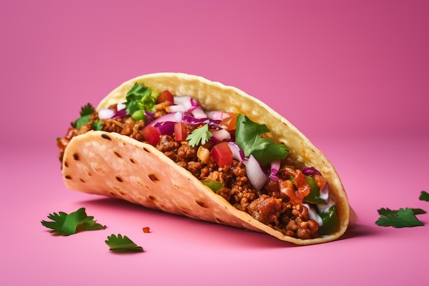 Gratis foto heerlijke taco in de studio.