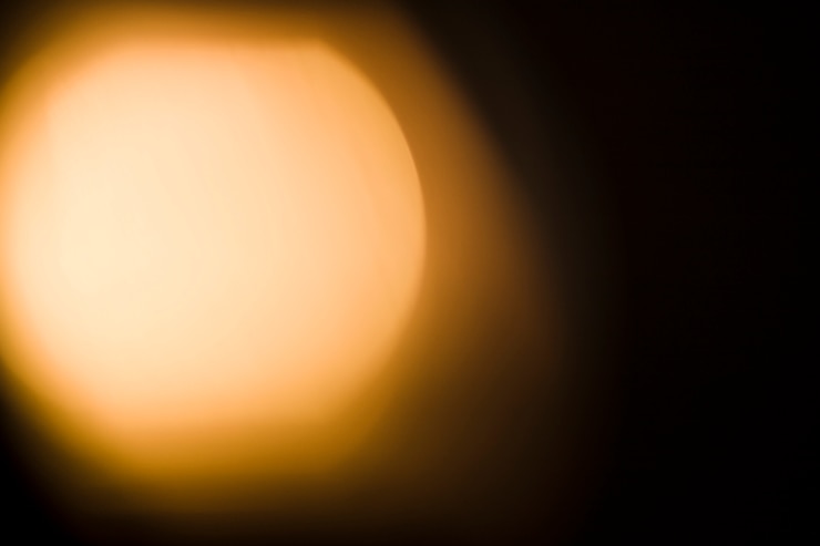 Gratis Foto helder licht op zwarte achtergrond