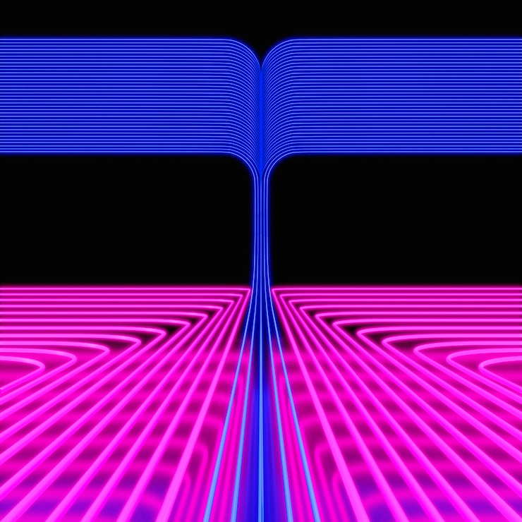 Gratis Foto heldere kleurrijke neon achtergrond