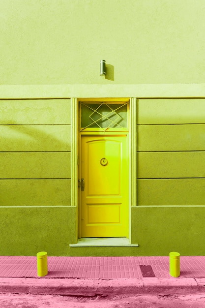 Gratis foto heldere pop vintage deur