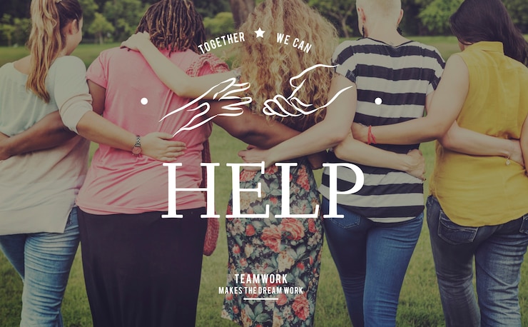 Gratis Foto helping hands volunteer support community service graphic