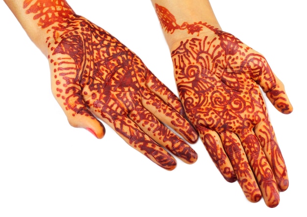 Henna-tatoeage in handen