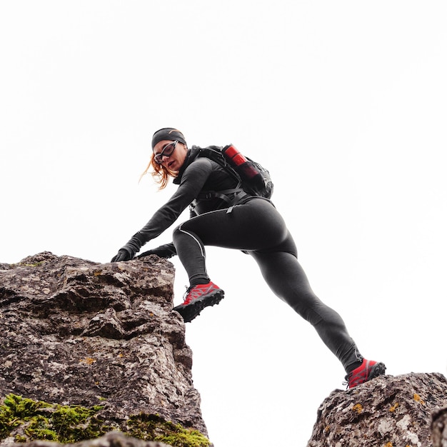 Herfst met buiten training laag zicht