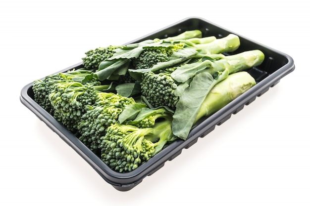 het eten van biologische aard broccoli gourmet