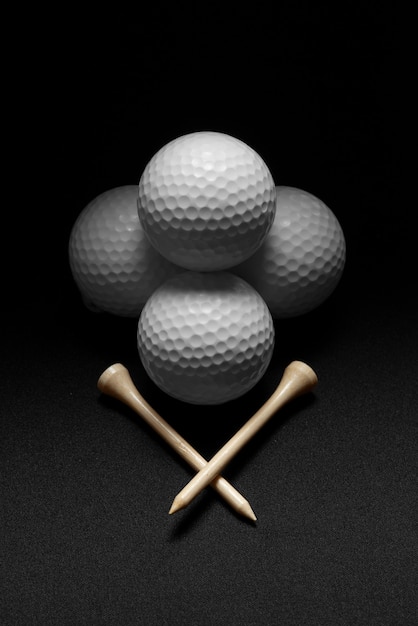 Het stilleven van het golfballenarrangement