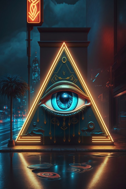 Het symbool van het geheime genootschap van de illuminati