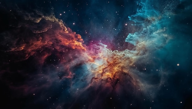 Gratis foto het verkennen van de mysteries van het universum door middel van astronomie en technologie gegenereerd door ai