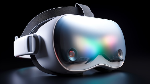 Gratis foto high-tech futuristische gaming virtual reality headset