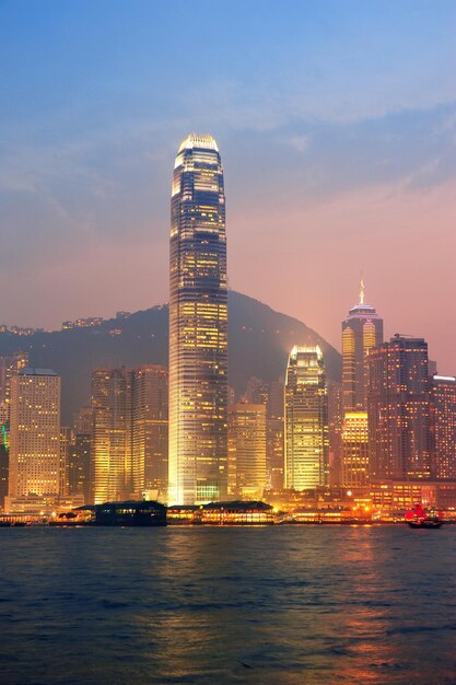 Hong Kong Victoria Harbour ochtend