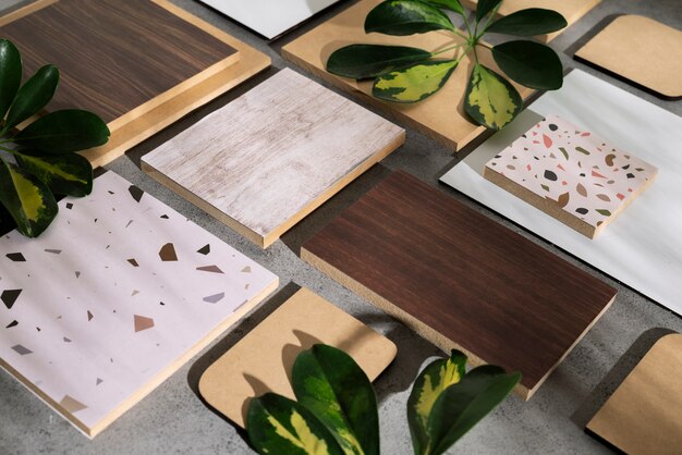 Hoofdbeeld op planken van MDF-materiaal
