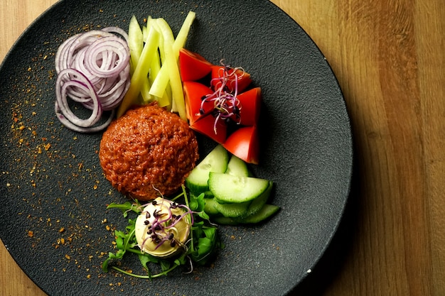 Hoofdgerecht in een restaurant