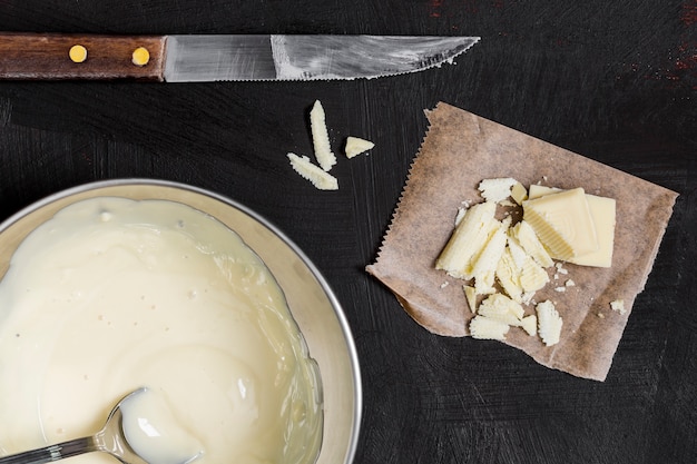 Hoogste mening van witte chocoladeroom