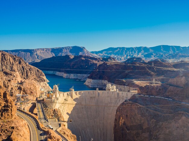 Hoover Dam in Nevada, USA.