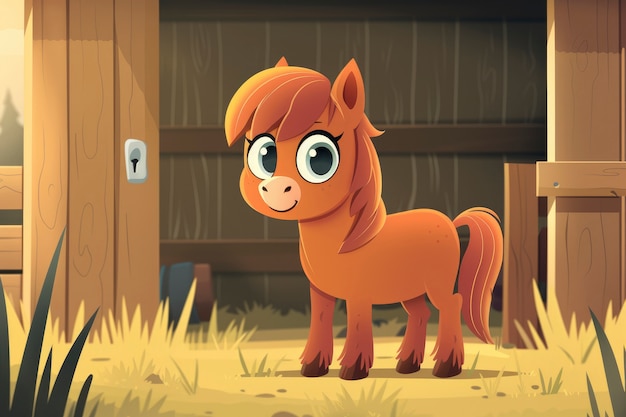 Gratis foto horse cartoon illustration