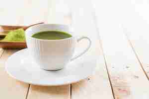 Gratis foto hot matcha