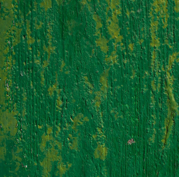Houten groen geschilderde oppervlak
