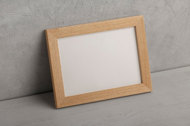 Houten leeg frame hoge hoek