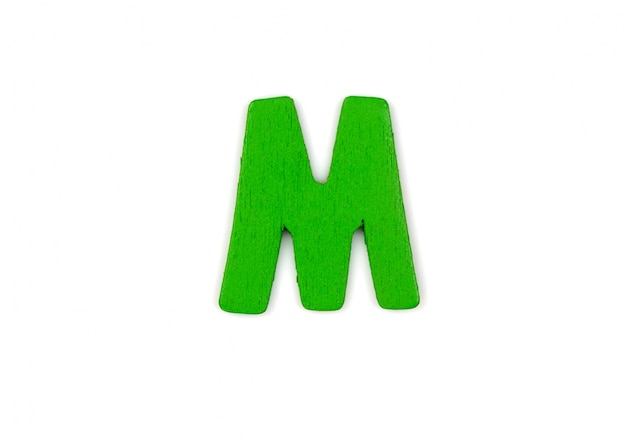 Houten letter m