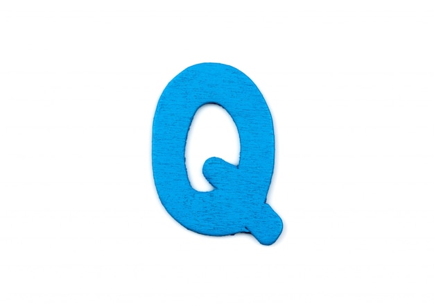 Houten letter q