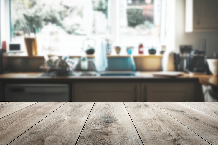 Gratis Foto houten tafel product achtergrond