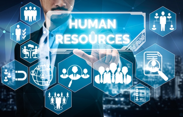 Human resources en mensen netwerkconcept