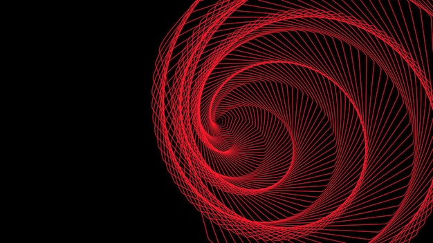 Hypnotische rode cirkels