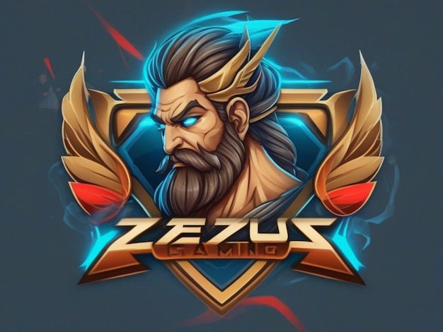 Gratis foto illustratie mascotte zeus logo ontwerp