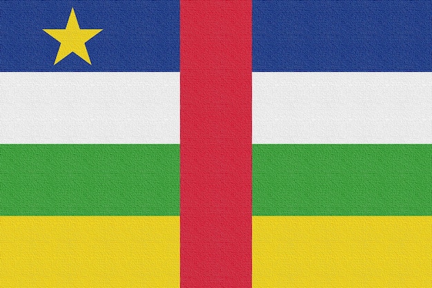 Illustratie van de nationale vlag van centraal-afrikaanse republiek