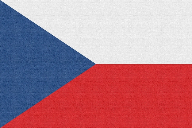 Illustratie van de nationale vlag van tsjechië