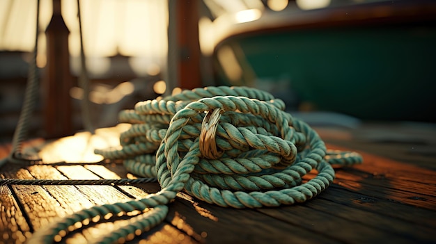 Gratis foto in de buurt van de zeilboot wacht een touw op zijn nautische doel