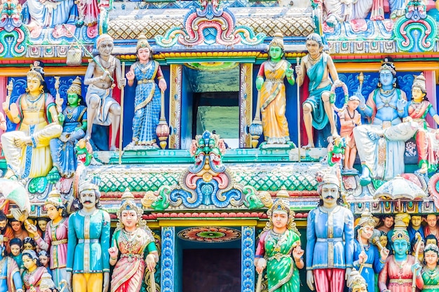 Gratis foto indische hindoese tempel in singapore