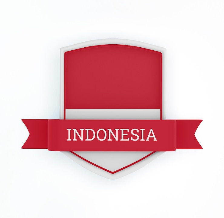Gratis Foto indonesië vlag met banner