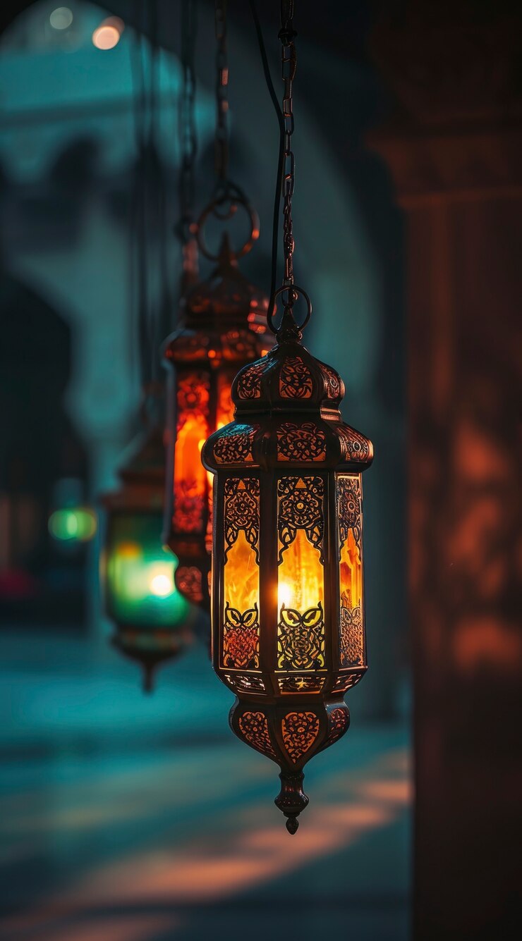 Gratis Foto ingewikkeld lantaarnontwerp voor de islamitische ramadanviering