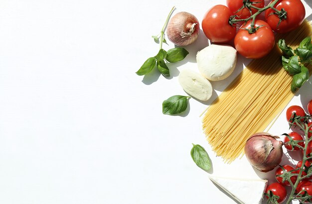 Ingrediënten voor het koken van pasta